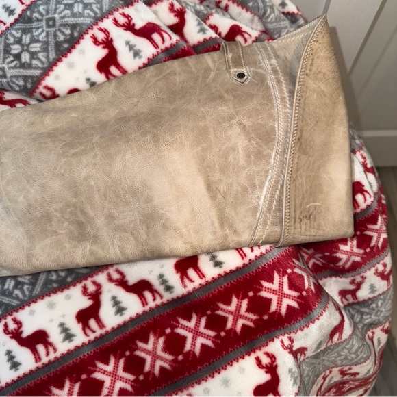 Frye Jane Light Tan Leather Boots